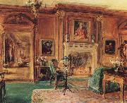 Walter Gay Living Hall oil